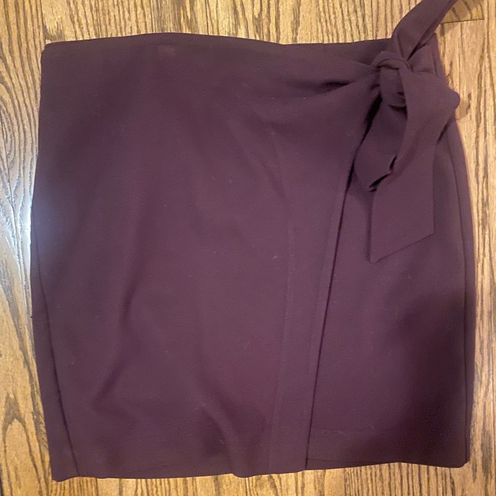 Loft maroon work skirt